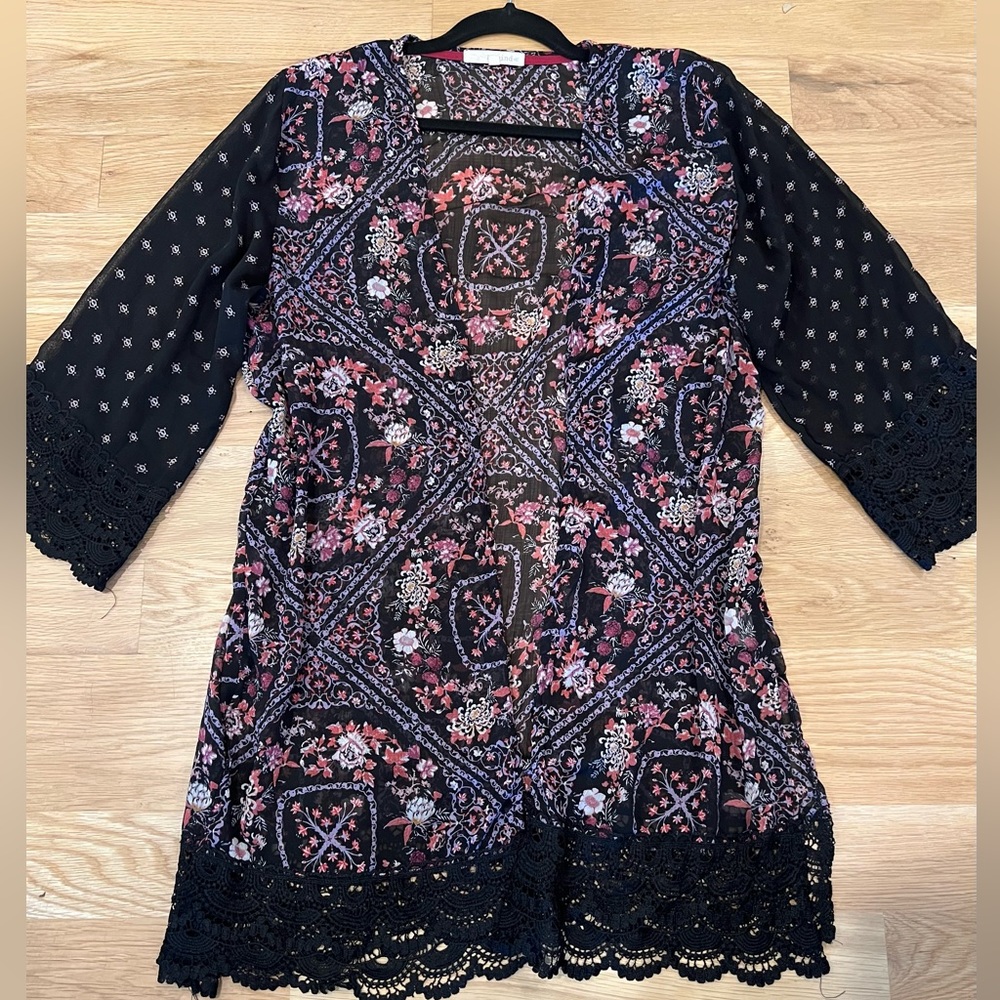 Beautiful Boho Sheek Duster Jacket Sz.XL